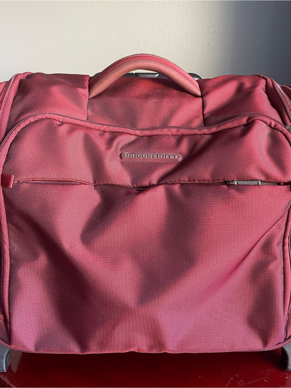 Briggs & Riley Transcend 15" Rolling Underseat Cabin Tote Bag - Burgundy